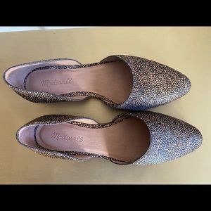 Madewell D’orsay calf hair flats